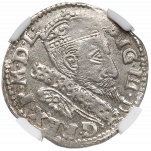 Sigismund III, 3 groschen 1600, Lublin - NGC MS61