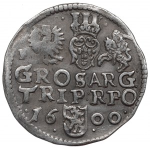 Sigismund III. Vasa, Trojak 1600, Wschowa - F beim Adler