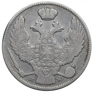 Ruské dělení, Mikuláš I., 30 kopějek=2 zloté 1837, Varšava