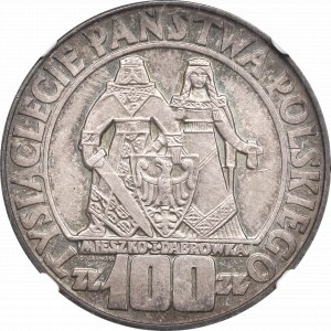 PRL, 100 złotych 1966 Mieszko i Dąbrówka - NGC MS67