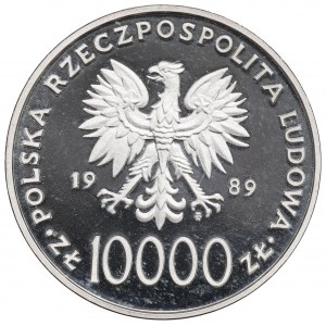 Poľská ľudová republika, 10 000 zl 1989 - Ján Pavol II.