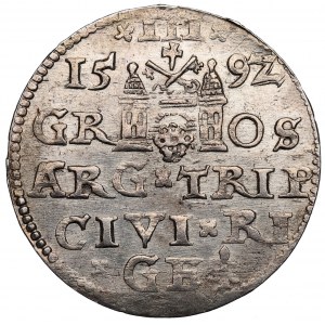 Sigismund III. Vasa, Troika 1592, Riga