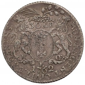 August III Sas, 30 Groszy 1762 Gdaňsk REOE