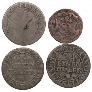 August III Sas, Zestaw monet zdawkowych