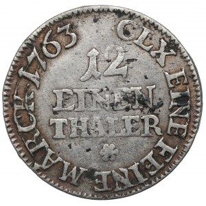 Germany, Saxony, Friedrich August II, 1/12 thaler 1763