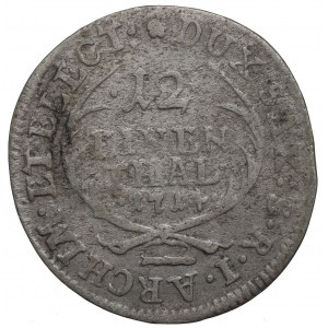 August II Silný, 1/12 toliara 1714