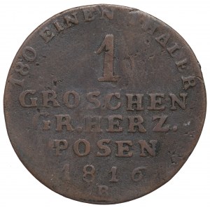 Grand Duchy of Posen, 1 groschen 1816, Breslau