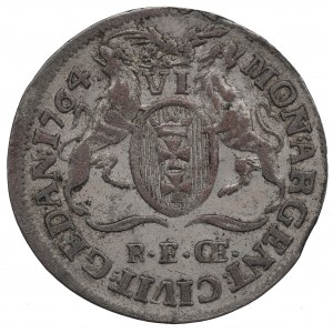 Stanislaus Augustus, 6 groschen 1764 Danzig