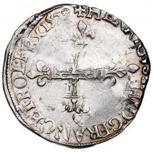 France/Poland, Henri III, 1/4 ecu 1579, Nantes