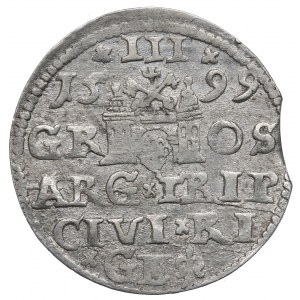 Sigismund III, 3 groschen 1599, Riga