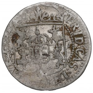 Kurland, Johann III Sobieski / Friedrich Kasimir, Mitawa Halbspur 1687 - selten