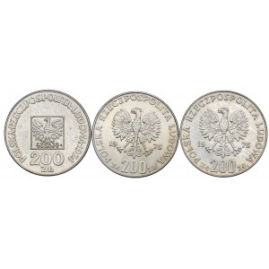 PRL, Zestaw 200 złotych 1974-76