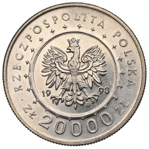 III RP, 20 000 PLN 1993 Zámek v Łańcutu