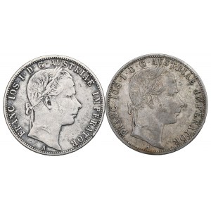 Austria, Zestaw 1 floren 1860-61