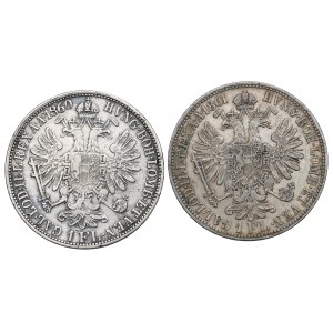 Österreich, Satz zu 1 Gulden 1860-61