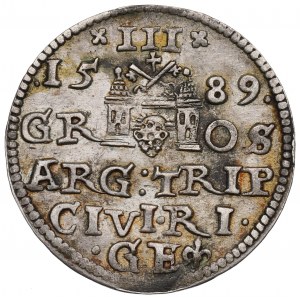 Sigismund III, 3 groschen 1589, Riga