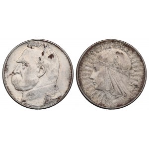 II RP, sada 10 zlatých 1932 a 1935