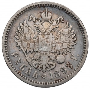 Rusko, Mikuláš II., rubl 1898 АГ