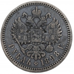 Rusko, Mikuláš II, rubeľ 1898 АГ