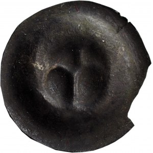 Východní Pomořansko, 13./14. století brakteát, malá lilie/palma