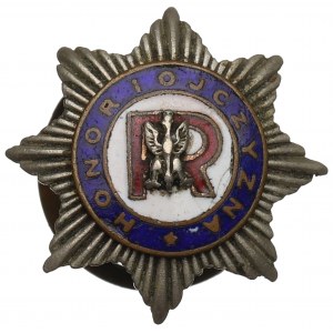 II RP, Miniatura odznaki Związku Rezerwistów, wz.1927 numerowana