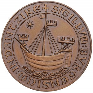 Medal z serii Niemieckie Miasta Hanzy - Gdańsk