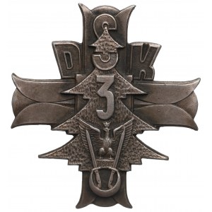 PSZnZ, odznak 3. karpatskej streleckej divízie - strieborný