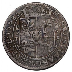 Ján II Kazimír, Ort 1668, Bydgoszcz - ex Pączkowski