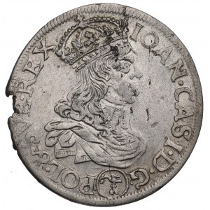 Jan II Kazimír, Šestipence 1660, Krakov