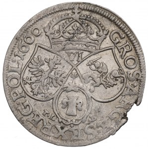 Jan II Kazimír, Šestipence 1660, Krakov