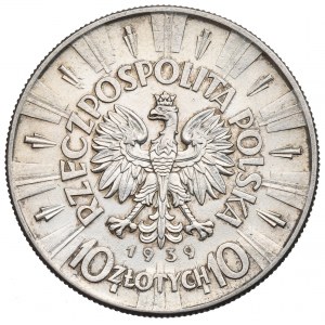 II Republic of Poland, 10 zloty 1939 Pilsudski
