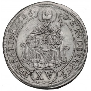 Rakúsko, Salzburské biskupstvo, 15 krajcars 1686