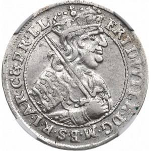 Kniežacie Prusko, Fridrich Viliam, Ort 1684, Königsberg - NGC AU58