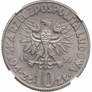 Peoples Republic of Poland, 10 zloty 1959 Copernicus - NGC MS63