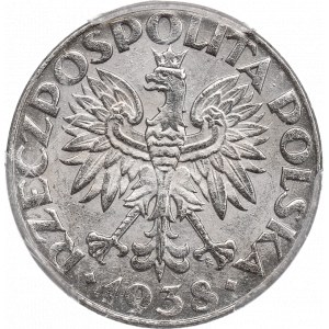 II Rzeczpospolita, 50 groszy 1938 - PCGS MS62