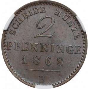 Germany, 2 pfennig 1868