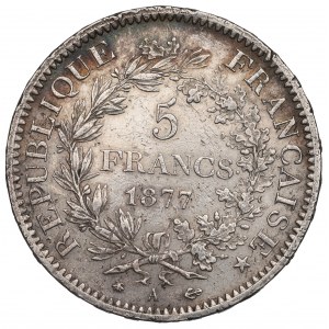 France, 5 francs 1877