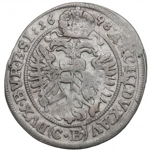 Schlesien under Habsburgs, Leopold I, 3 kreuzer 1698, Brieg