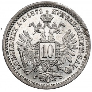 Austria, Franz Joseph, 10 kreuzer 1872