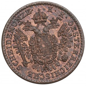Austria, 1/2 krajcara 1851 B
