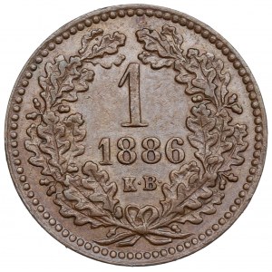 Maďarsko, 1 krajcar 1886