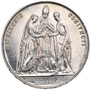 Austro-Hungary, Franz Joseph, 1 gulden 1854, Vienna