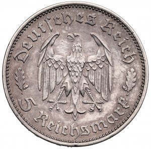 Deutschland, Drittes Reich, 5 Mark 1934 Schiller