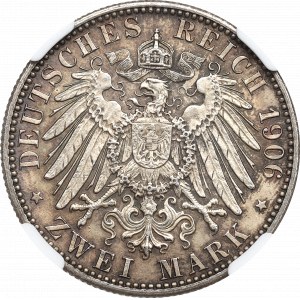Nemecko, Bádensko, 2 marky 1906 - NGC 62