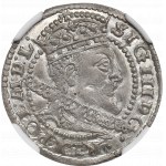 Žigmund III Vasa, Grosz 1606, Krakov - OKAZOWY ex Pączkowski NGC MS65