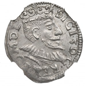 Sigismund III, 3 groschen 1594, Posen - NGC MS63