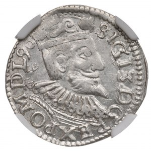 Sigismund III. Wasa, Trojak 1596, Wschowa - NGC MS62