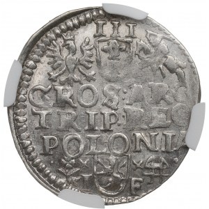 Zikmund III Vasa, Trojak 1596, Wschowa - NGC MS62