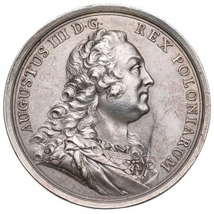 August III Sas, Medal BENE MERENTIBUS (Dobrze Zasłużonym) 1752 - kopia galwaniczna