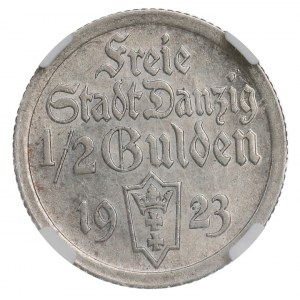 Freie Stadt Danzig, 1/2 Gulden 1923 - NGC MS62